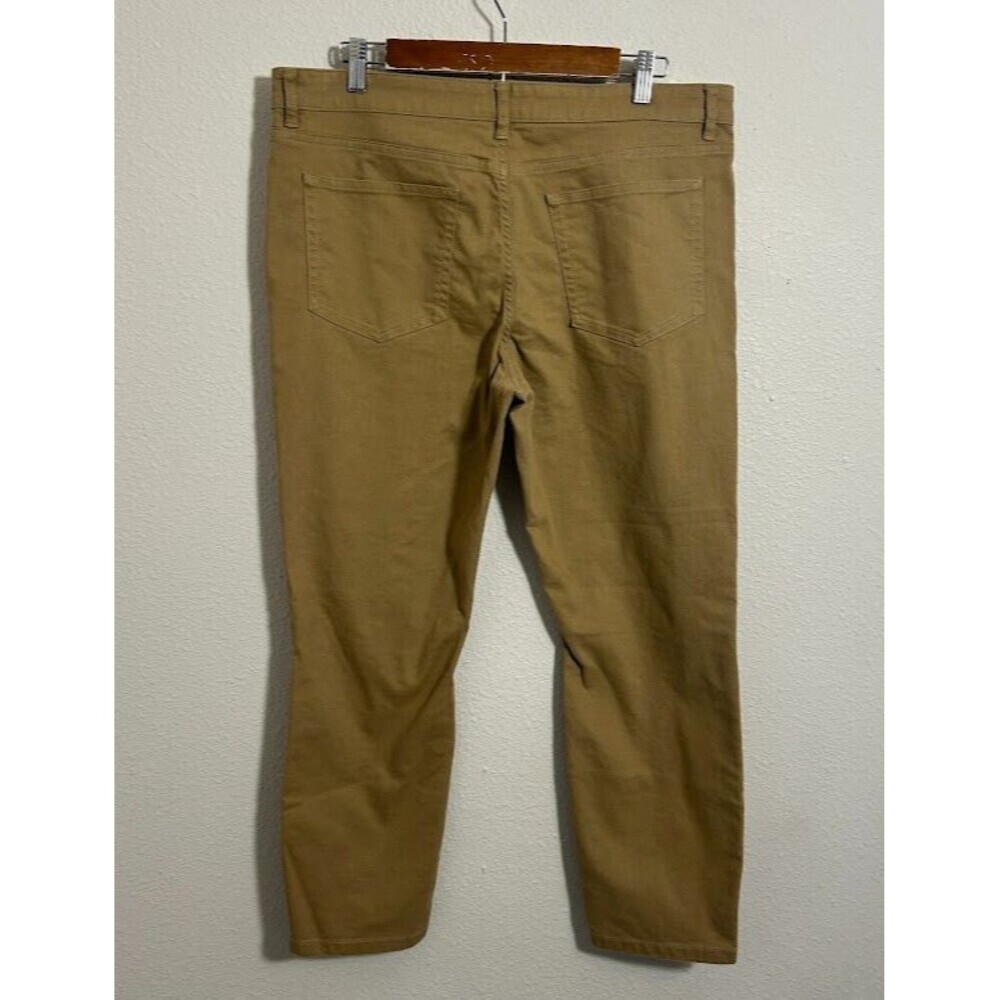 Under 5'10 Jeans Mens 36x26 Brown Khaki Denim Straight Leg Stretch - Picture 3 of 7